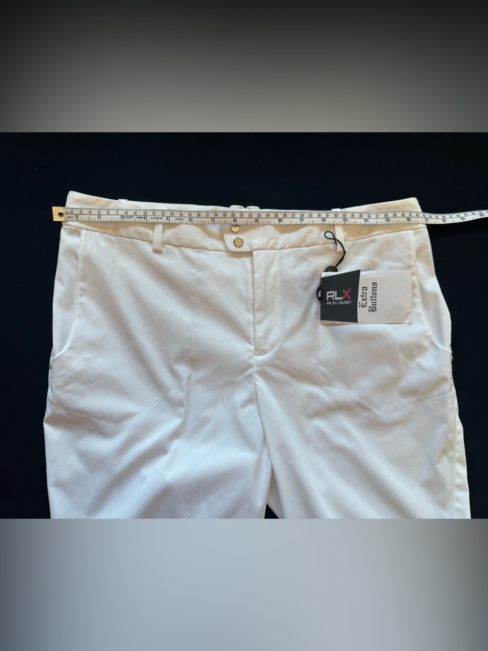 Ralph Lauren White women Flat Front Golf Shorts active RLX tailored fit - Picture 9 of 13